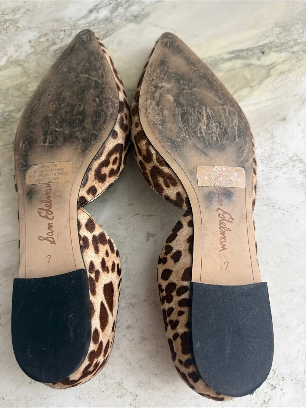 Sam Edelman animal print flats women’s size 7 - Picture 2 of 6